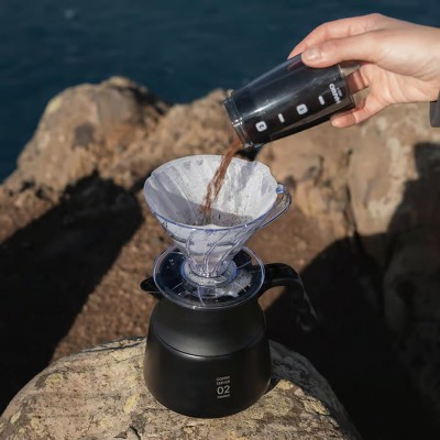 V60 Dripper 02 Hario Transparente en Fanatico Café