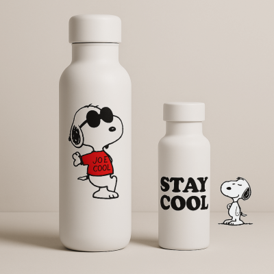 Snoopy Stay Cool Thermal Bottle en Fanatico Café
