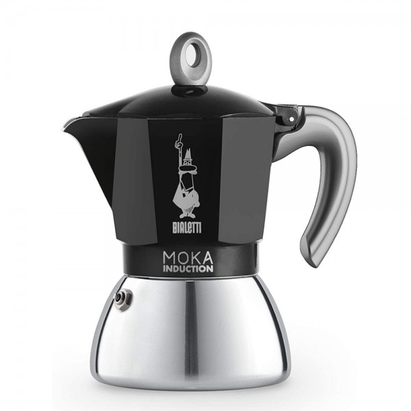 Moka Inducción Negra - Bialetti Moka Inducción Negra - Bialetti en Fanatico Café