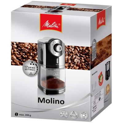 Black Electric Coffee Grinder en Fanatico Café