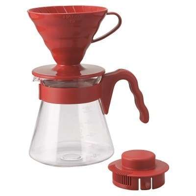 V60 02 Coffee Server Set Red Hario en Fanatico Café