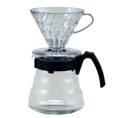 Cafetera V60 Negra Hario en Fanatico Café