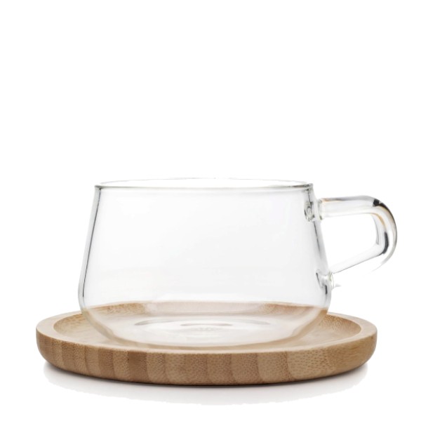 Cup with Bamboo Saucer en Fanatico Café
