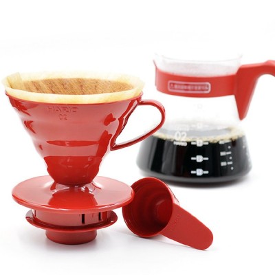V60 02 Coffee Server Set Red Hario en Fanatico Café