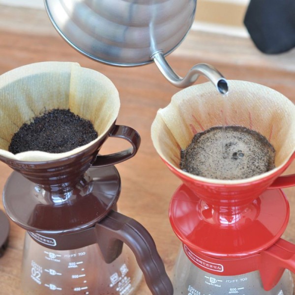 V60 02 Coffee Server Set Red Hario en Fanatico Café