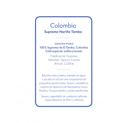 Colombia Nariño El Tambo en Fanatico Café