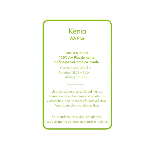 Kenia AA Plus en Fanatico Café