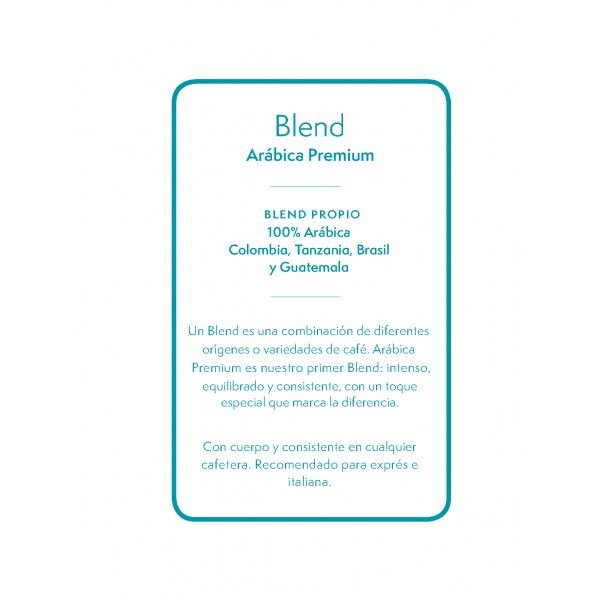 Premium Arabica Blend en Fanatico Café