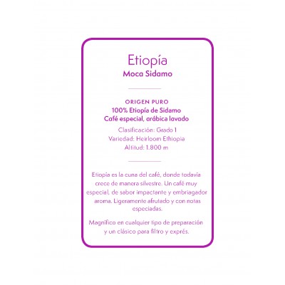 Etiopía Moca Sidamo en Fanatico Café
